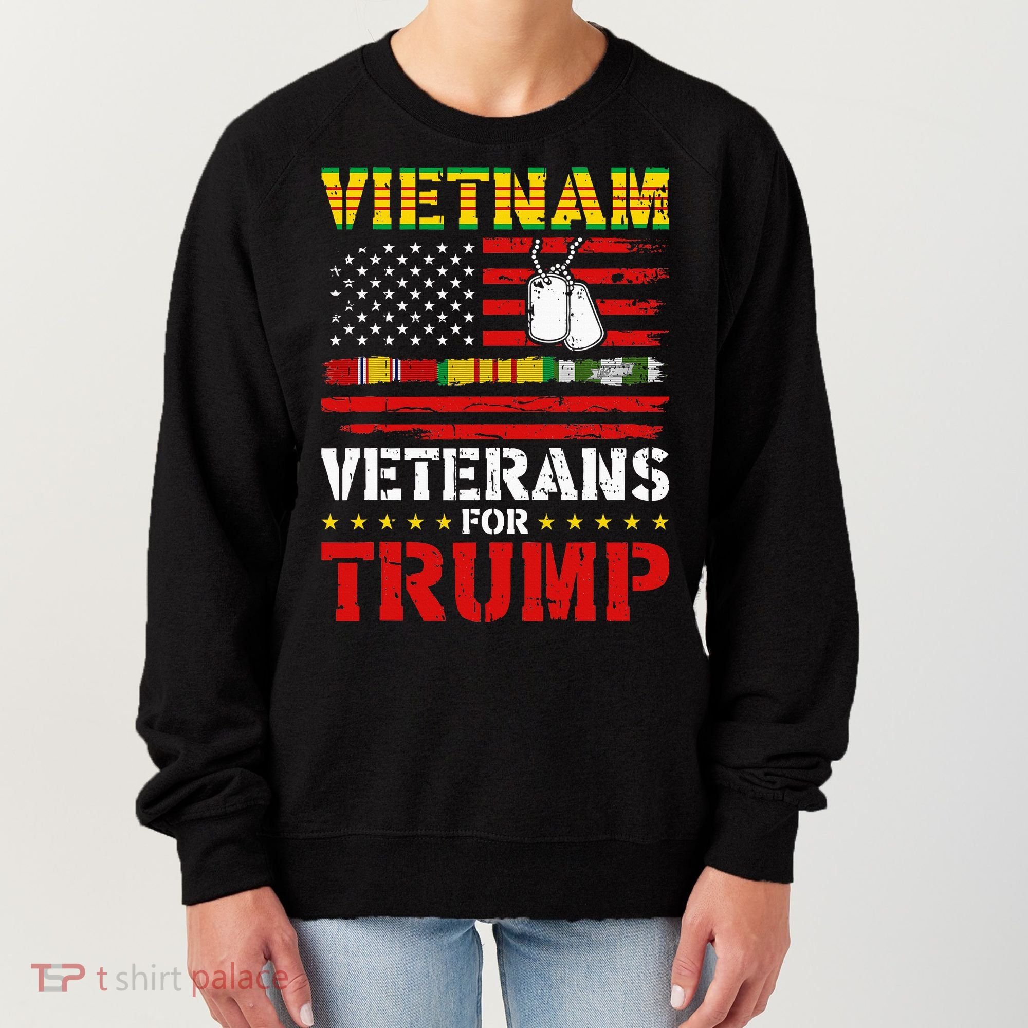 Vietnam Veterans For Trump 2024 Women's Sweatshirt