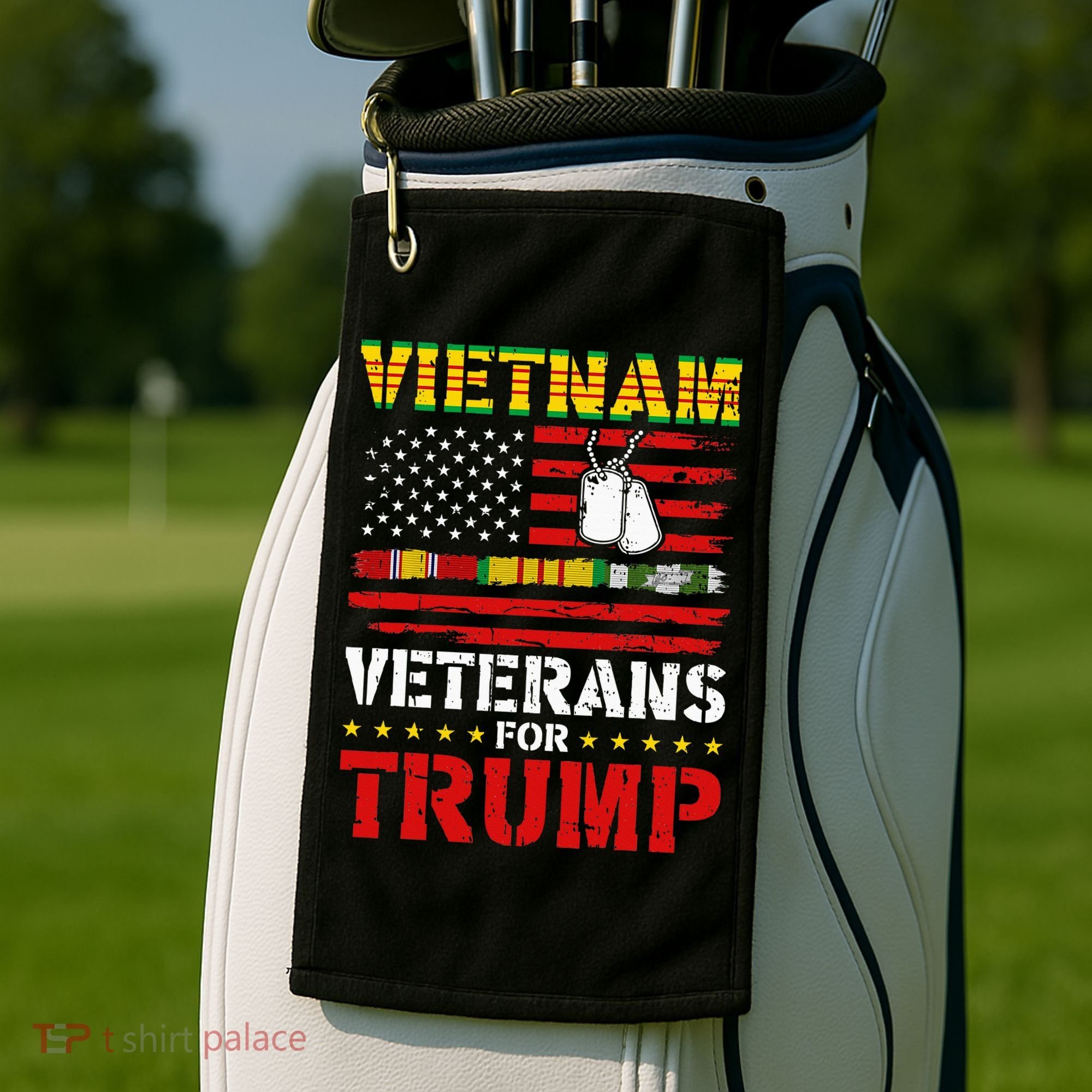 Vietnam Veterans For Trump 2024 Golf Towel