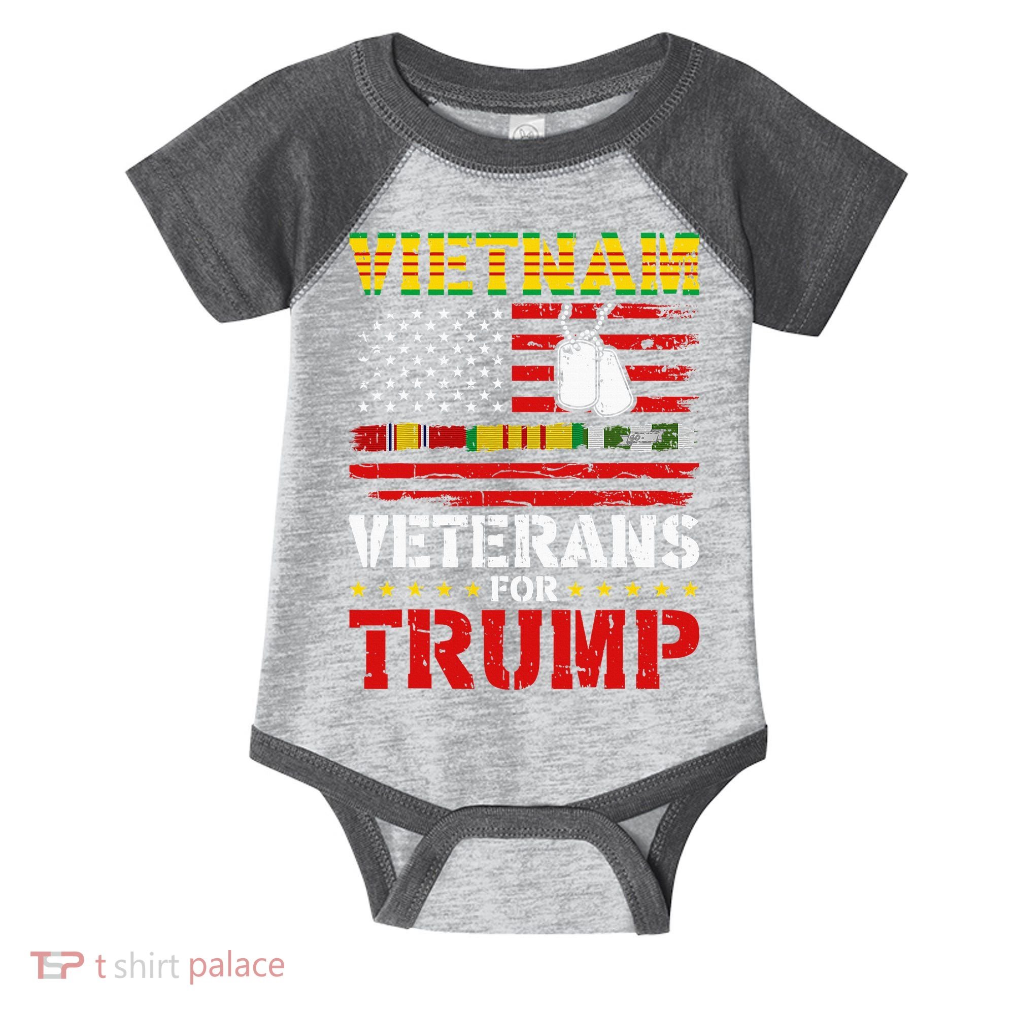 Vietnam Veterans For Trump 2024 Infant Baby Jersey Bodysuit
