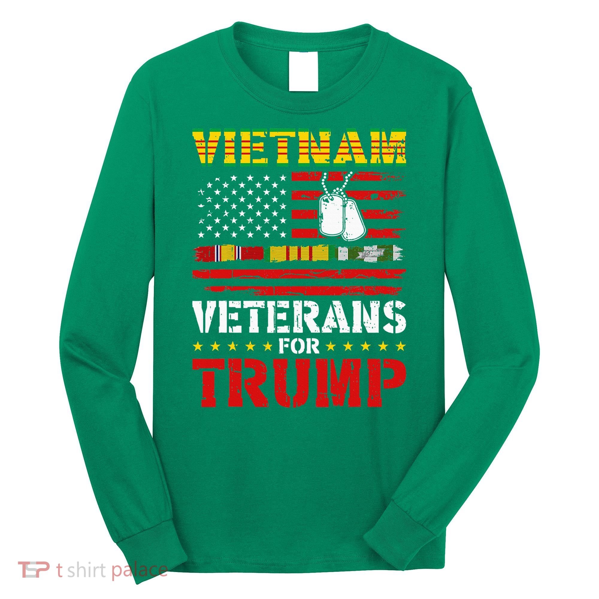 Vietnam Veterans For Trump 2024 Long Sleeve Shirt