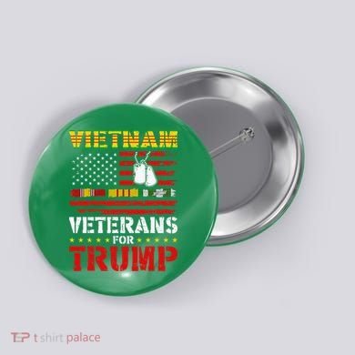 Vietnam Veterans For Trump 2024 Button
