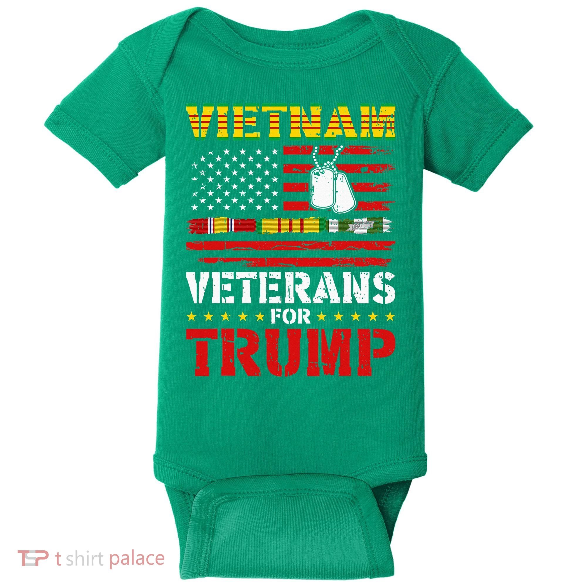 Vietnam Veterans For Trump 2024 Baby Bodysuit