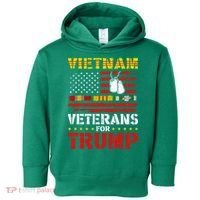 Vietnam Veterans For Trump 2024 Toddler Hoodie thumb 0