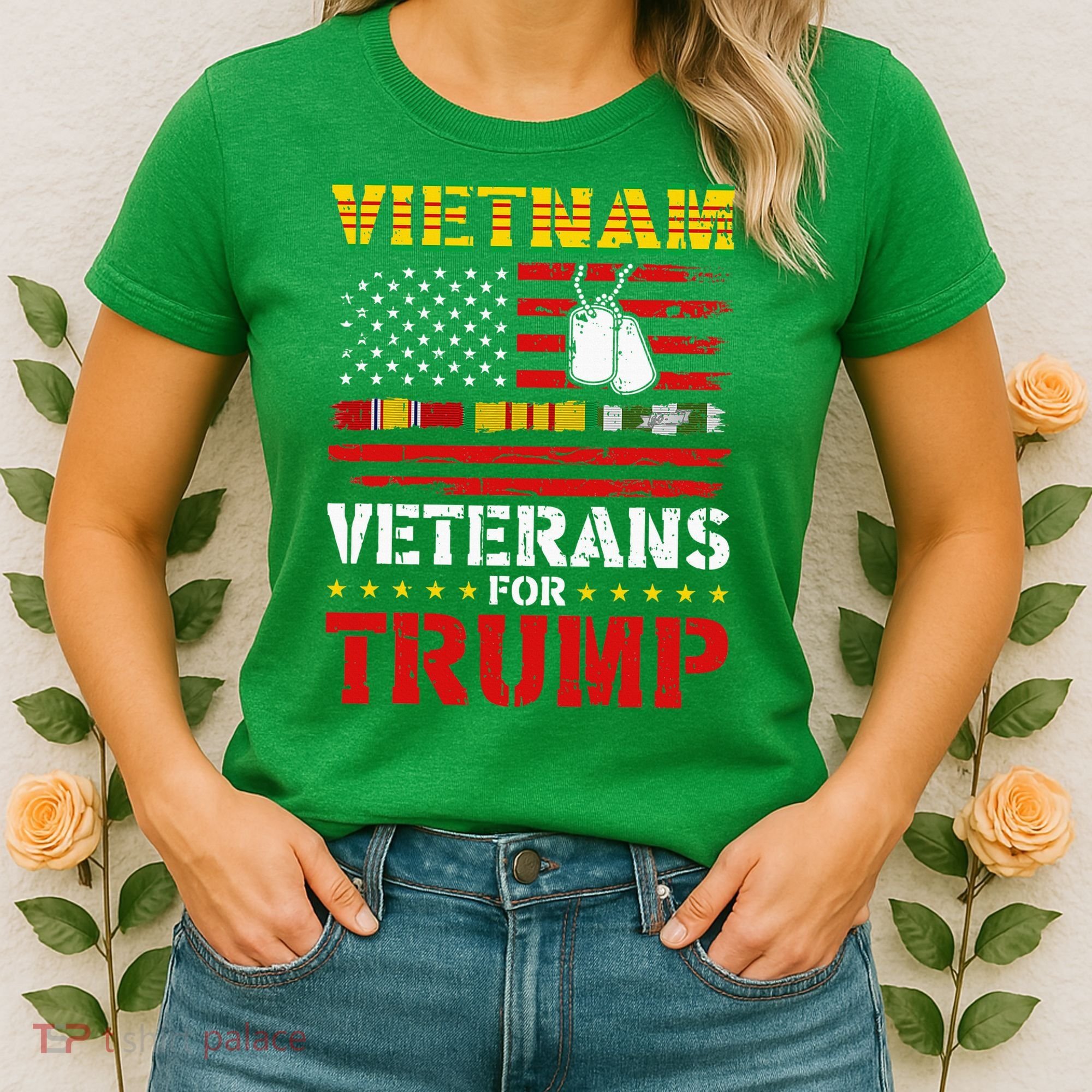 Vietnam Veterans For Trump 2024 Women's T-Shirt
