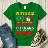 Vietnam Veterans For Trump 2024 Women's T-Shirt thumb 3