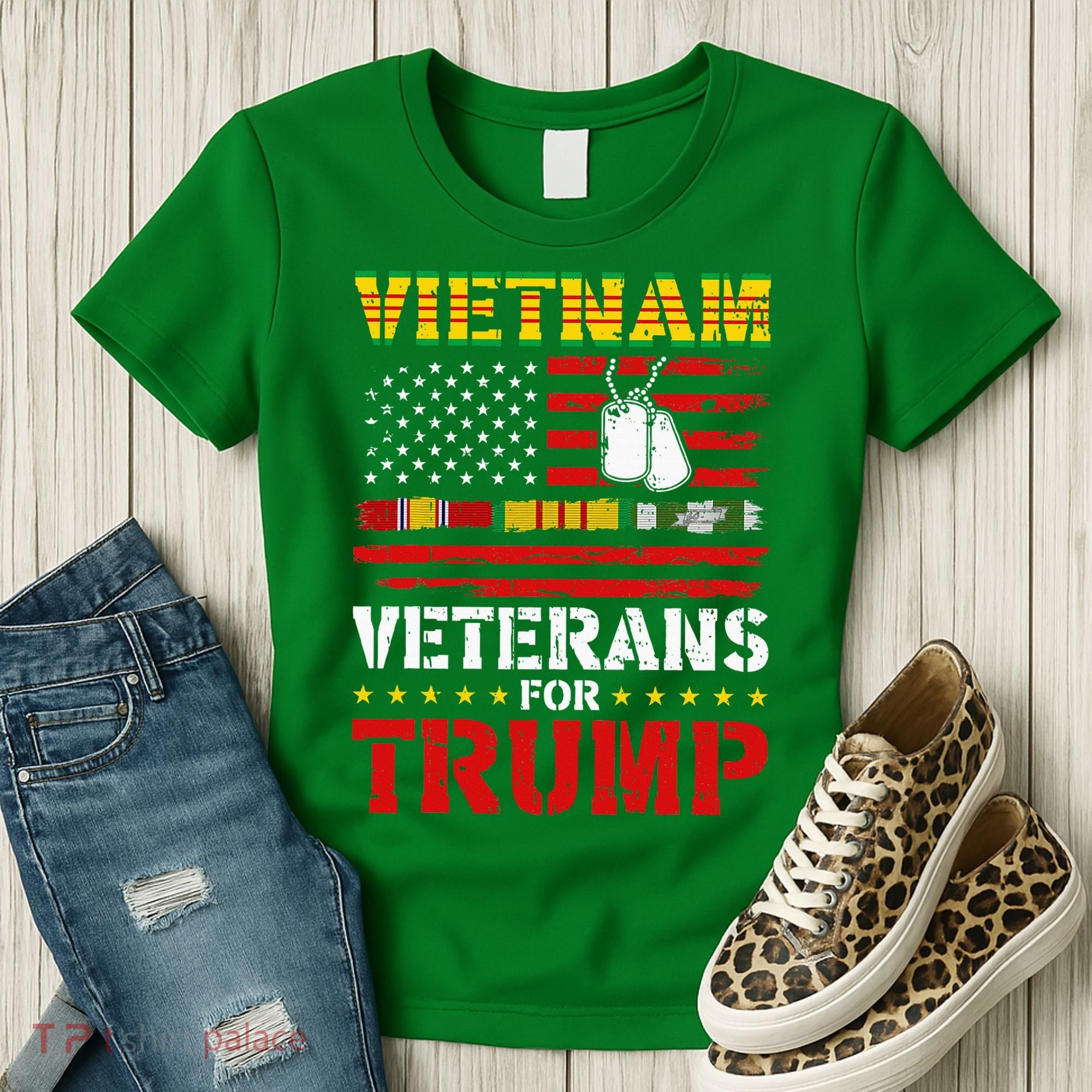 Vietnam Veterans For Trump 2024 Women's T-Shirt