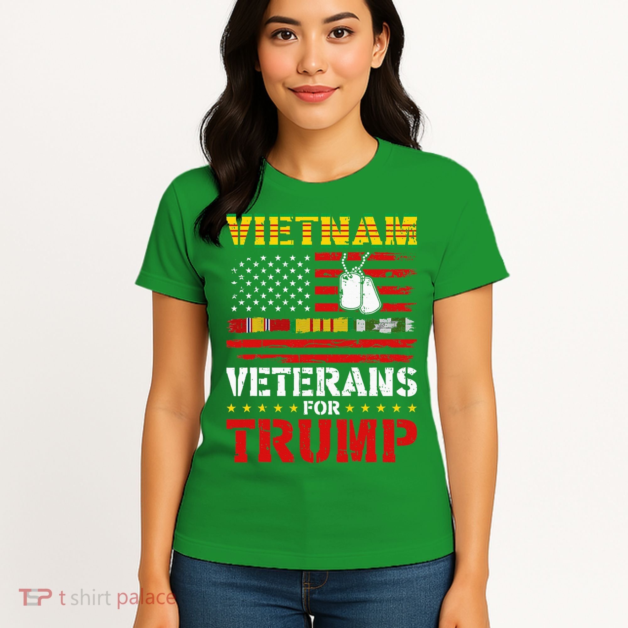 Vietnam Veterans For Trump 2024 Women's T-Shirt