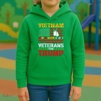 Vietnam Veterans For Trump 2024 Kids Hoodie thumb 3