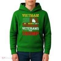 Vietnam Veterans For Trump 2024 Kids Hoodie thumb 4