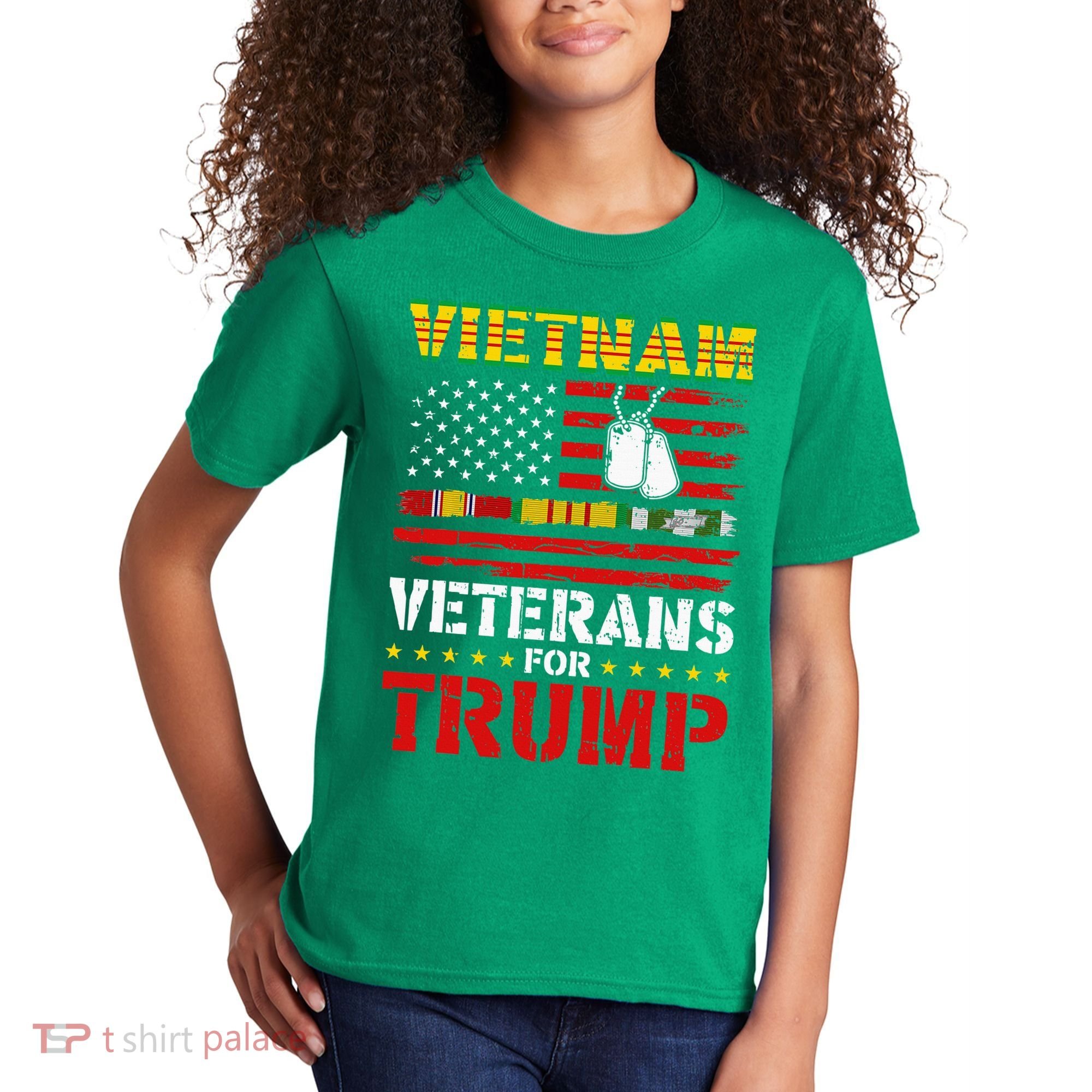 Vietnam Veterans For Trump 2024 Kids T-Shirt