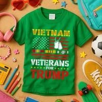 Vietnam Veterans For Trump 2024 Kids T-Shirt thumb 3