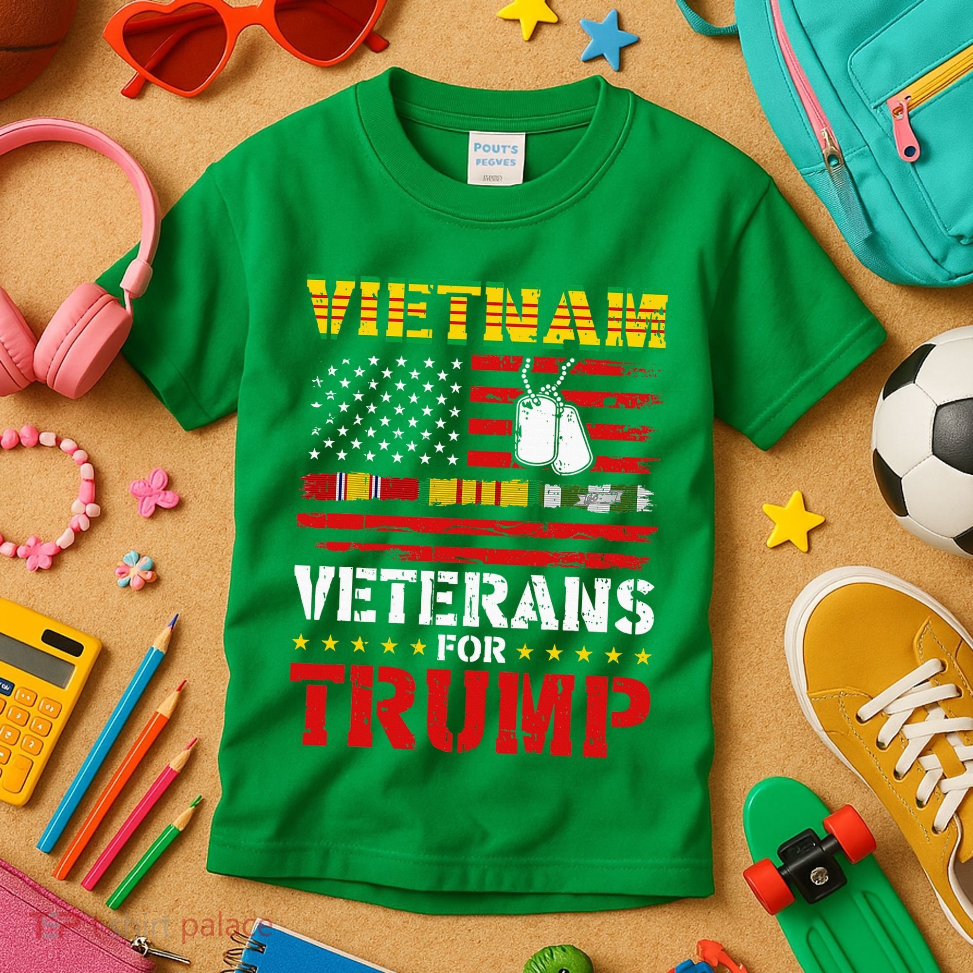 Vietnam Veterans For Trump 2024 Kids T-Shirt