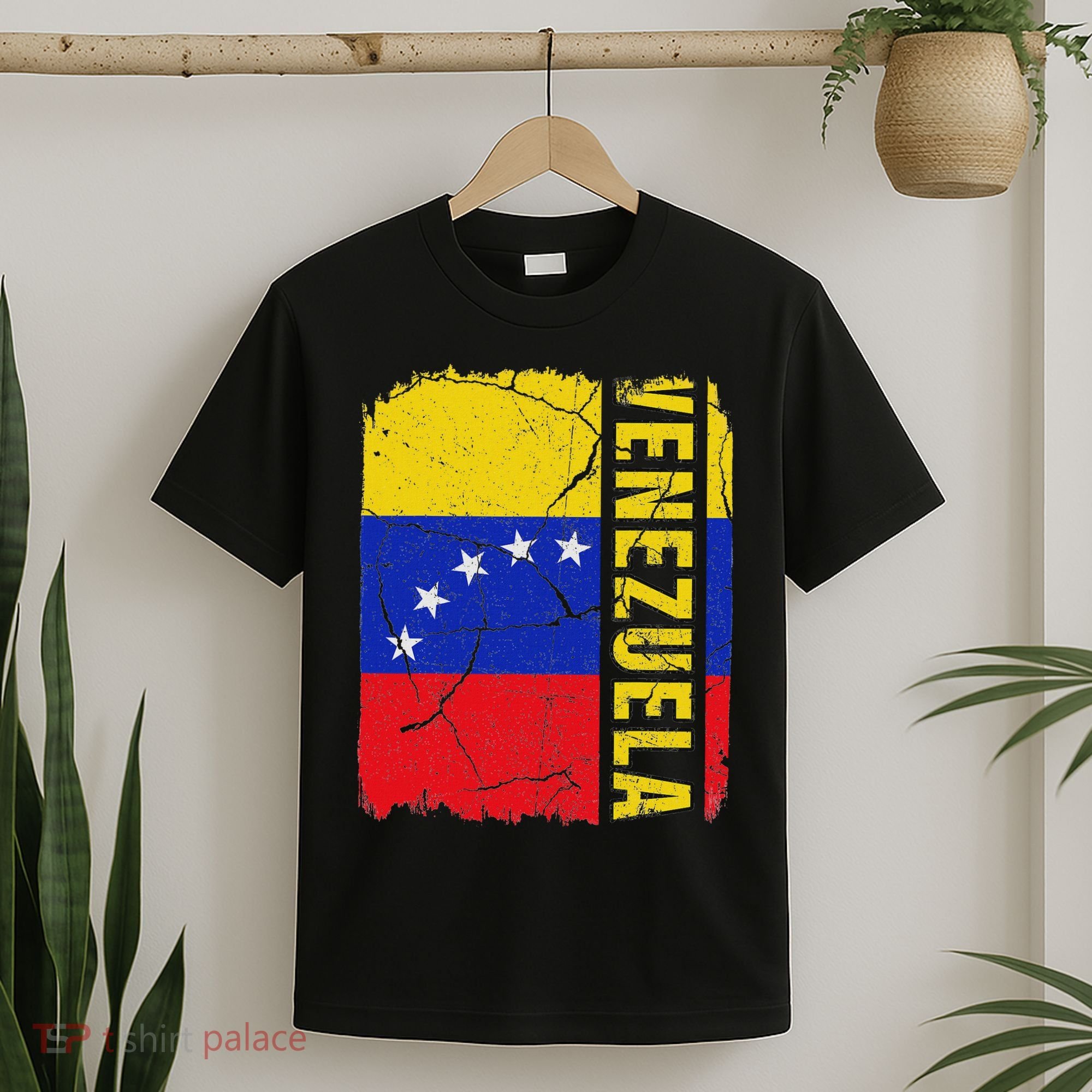 Vintage Venezuelan Flag Venezuela Pride Roots Heritage Gift T-Shirt