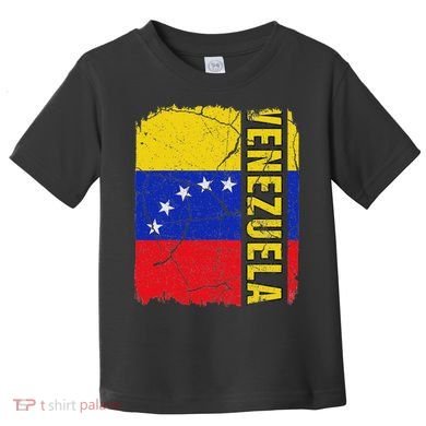 Vintage Venezuelan Flag Venezuela Pride Roots Heritage Gift Toddler T-Shirt