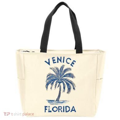 Vintage Venice Florida Palm Tree Fl Tote Bag