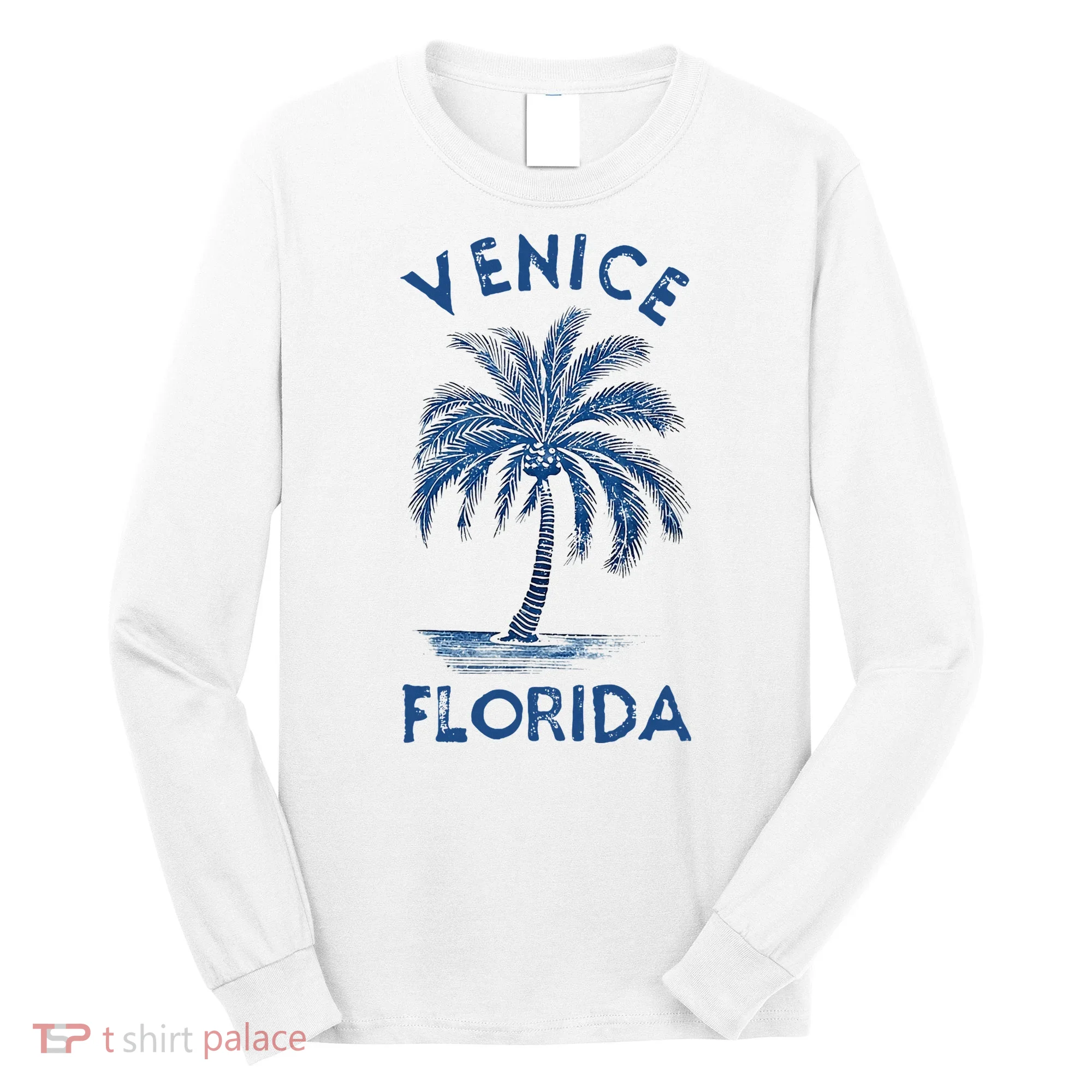 Vintage Venice Florida Palm Tree Fl Long Sleeve Shirt