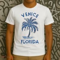 Vintage Venice Florida Palm Tree Fl T-Shirt thumb 3