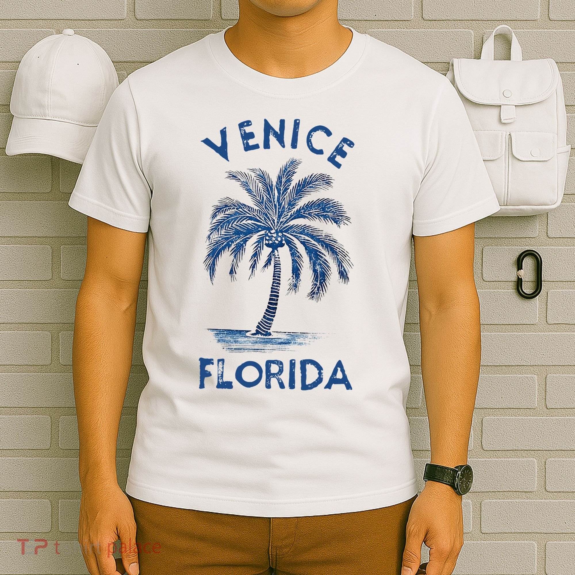 Vintage Venice Florida Palm Tree Fl T-Shirt