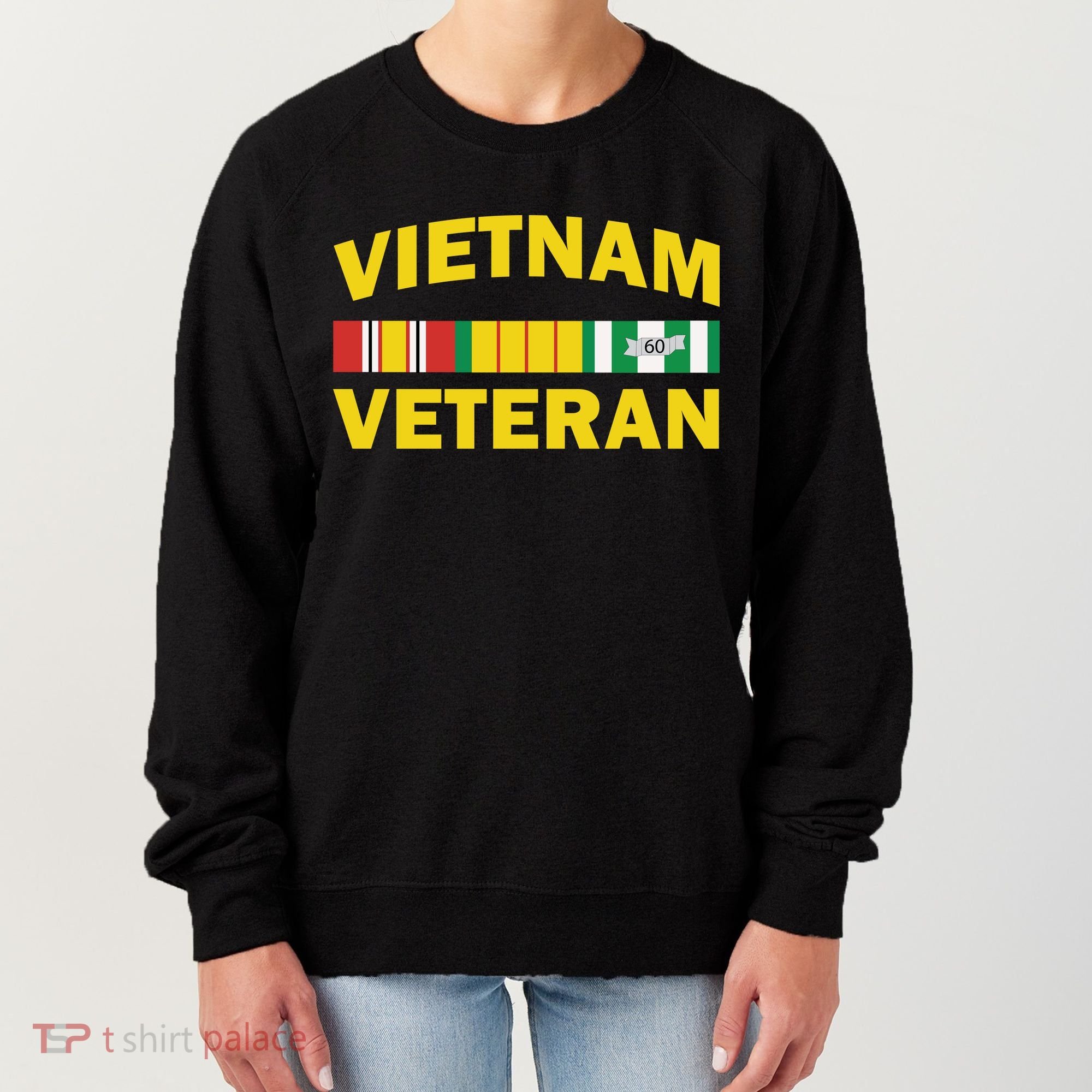 Vietnam Veteran Flag Logo Women's Sweatshirt