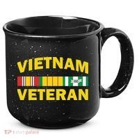 Vietnam Veteran Flag Logo 15oz Campfire Ceramic Mug thumb 0