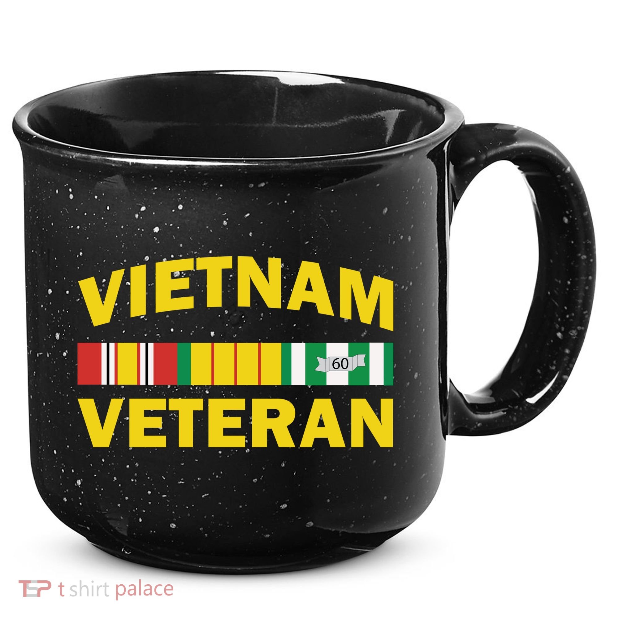 Vietnam Veteran Flag Logo 15oz Campfire Ceramic Mug
