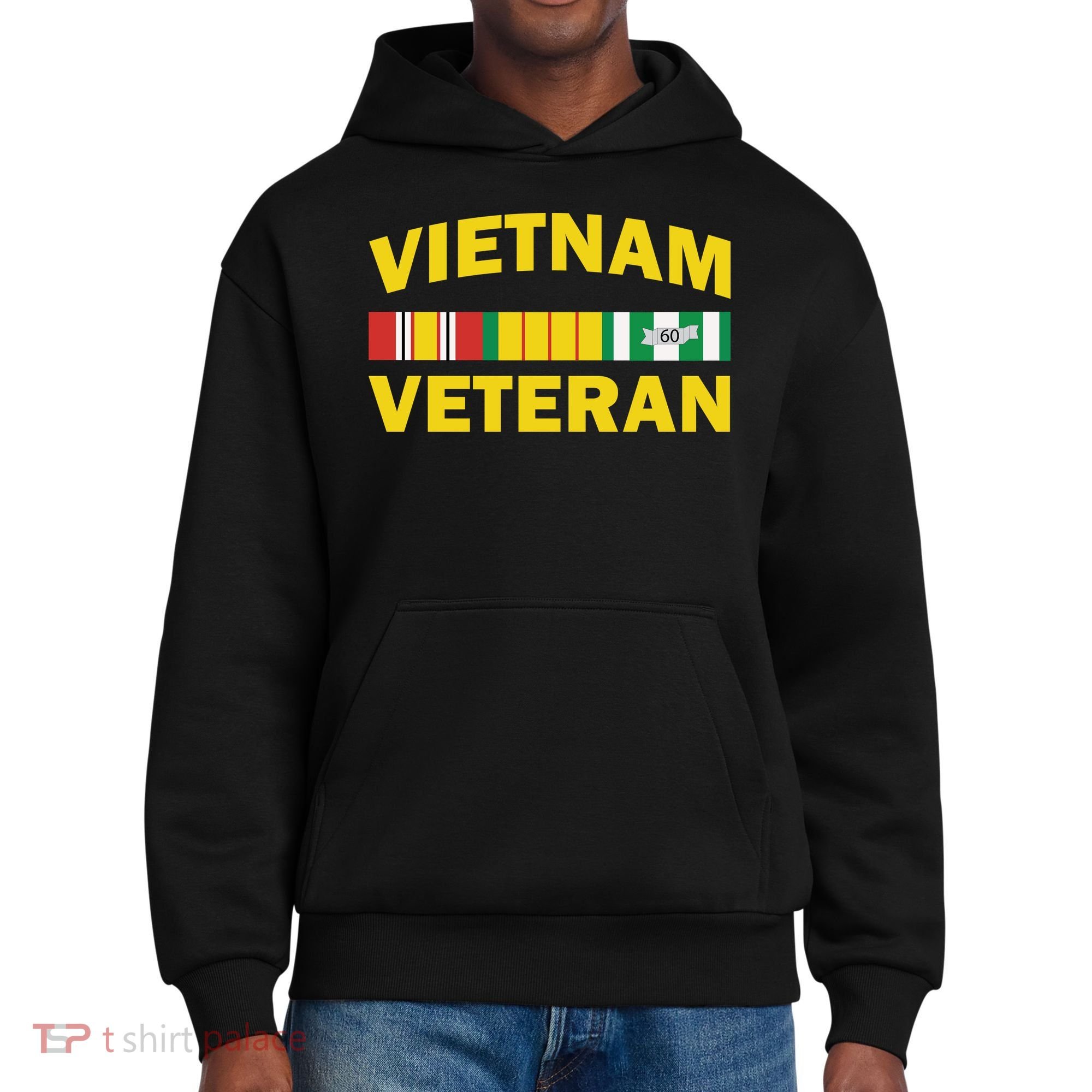 Vietnam Veteran Flag Logo District V.I.T. Heavyweight Hoodie