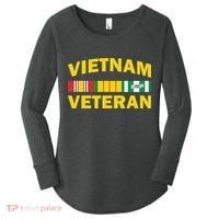Vietnam Veteran Flag Logo Women's Perfect Tri Tunic Long Sleeve Shirt thumb 0