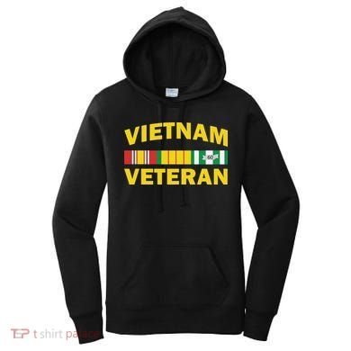 Vietnam Veteran Flag Logo Women's Hoodie