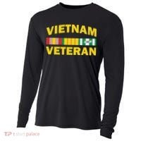 Vietnam Veteran Flag Logo Cooling Performance Long Sleeve Crew thumb 0