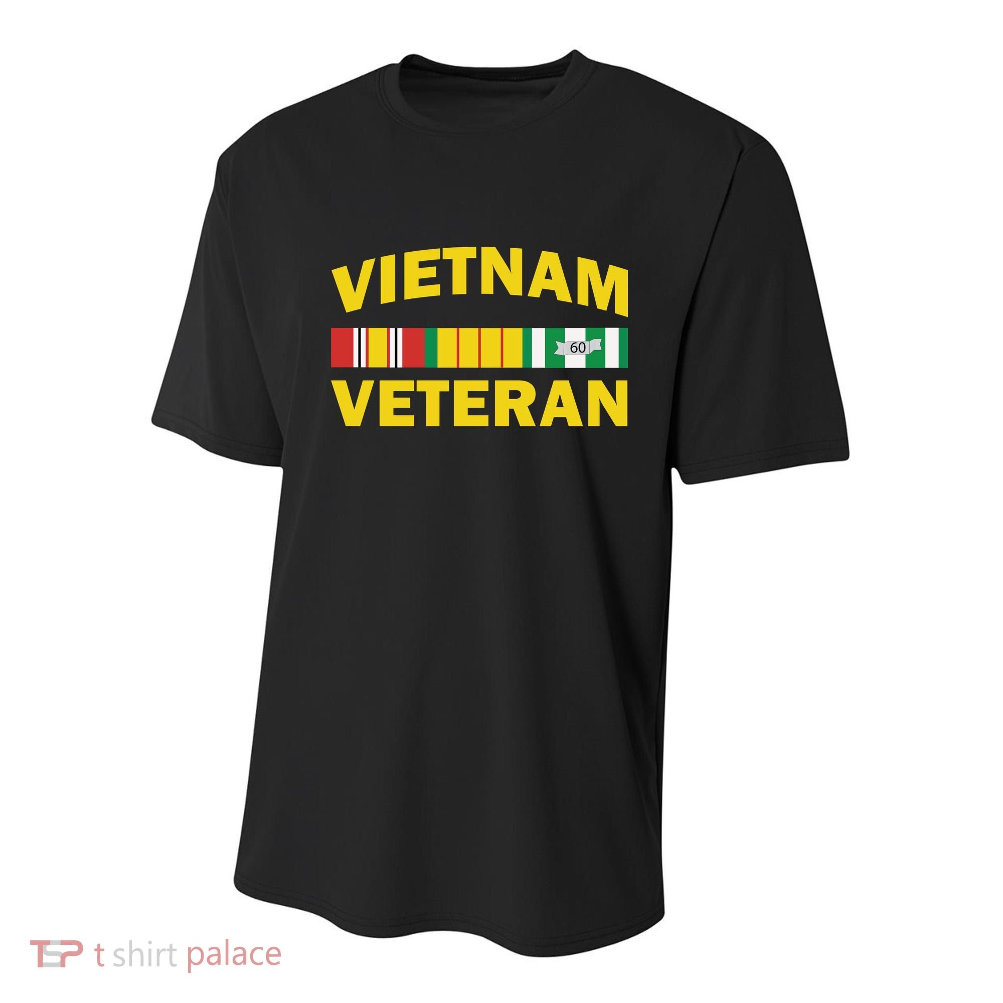 Vietnam Veteran Flag Logo Youth Performance Sprint T-Shirt