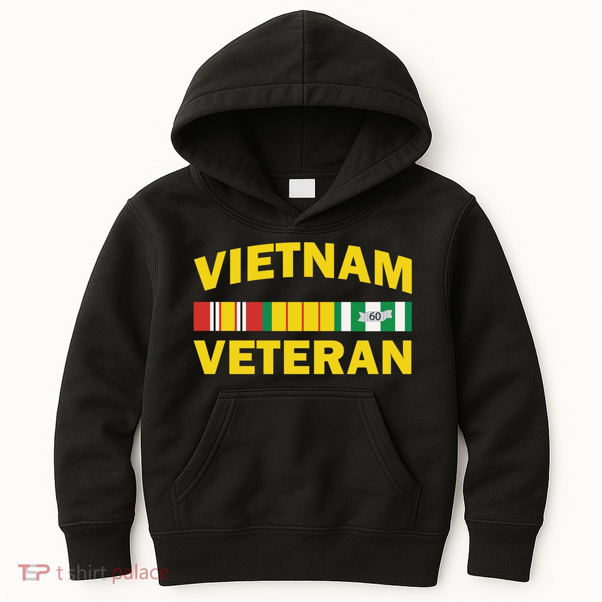 Vietnam Veteran Flag Logo Kids Hoodie