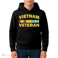 Vietnam Veteran Flag Logo Kids Hoodie thumb 4