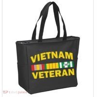 Vietnam Veteran Flag Logo Tote Bag thumb 2