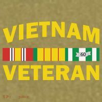 Vietnam Veteran Flag Logo Garment-Dyed Women's Muscle Tee thumb 6