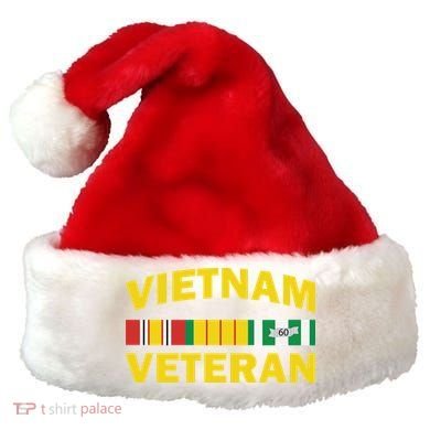 Vietnam Veteran Flag Logo Santa Hat