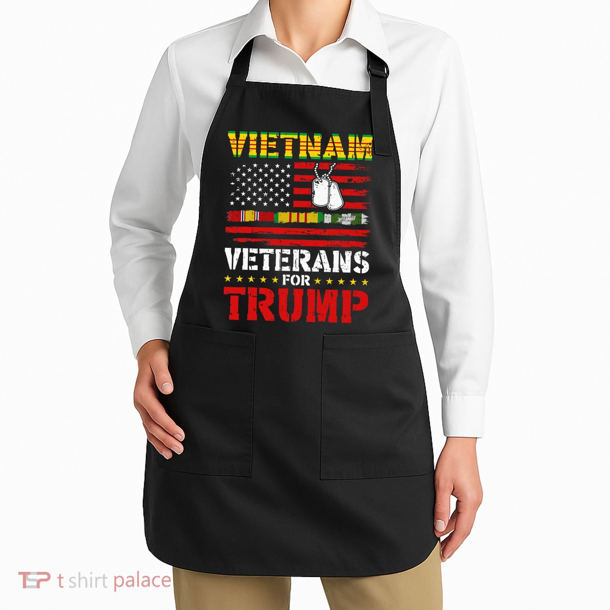 Vietnam Veterans For Trump 2024 Election Apron