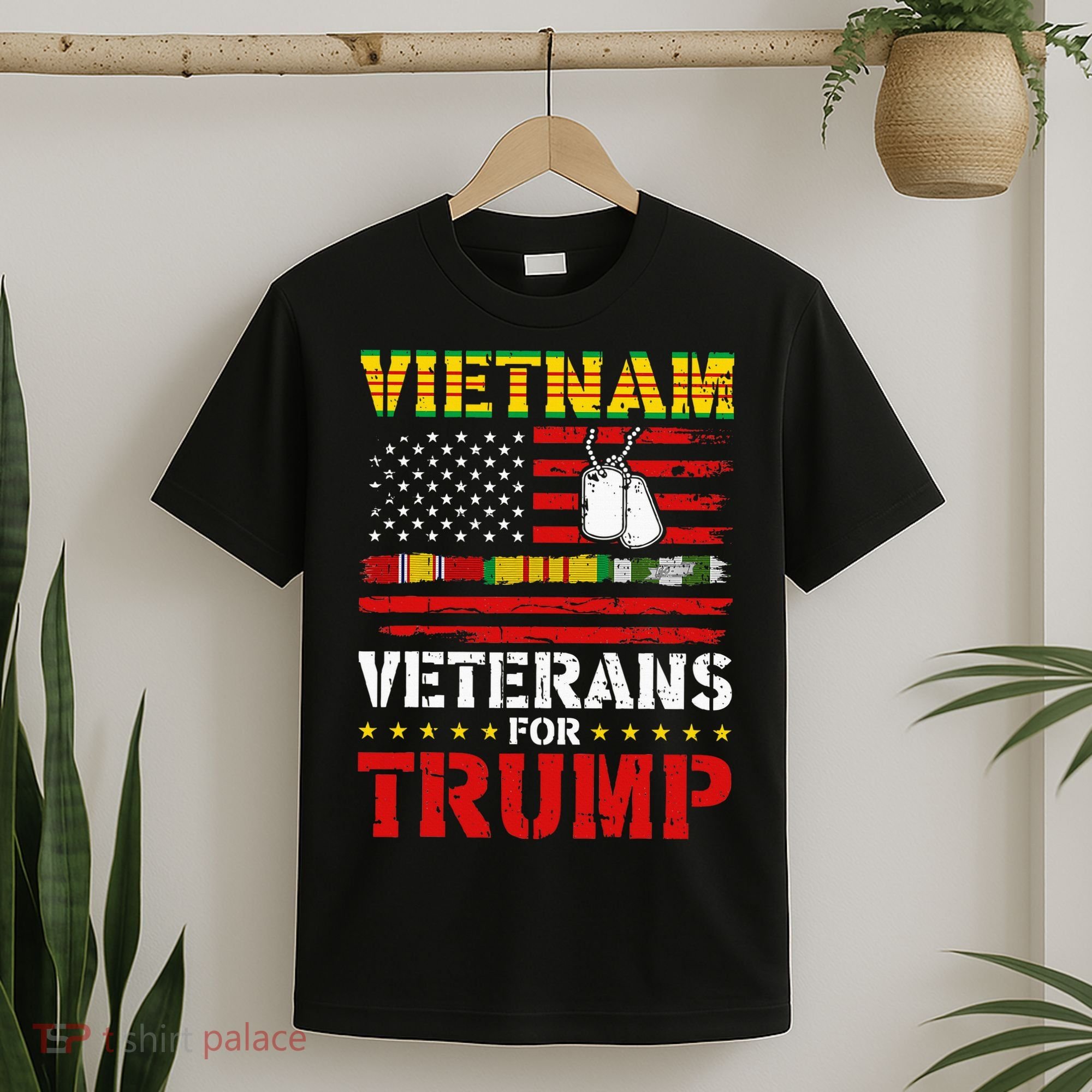 Vietnam Veterans For Trump 2024 Election T-Shirt