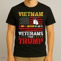 Vietnam Veterans For Trump 2024 Election T-Shirt thumb 3