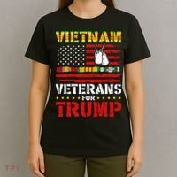 Vietnam Veterans For Trump 2024 Election T-Shirt thumb 4
