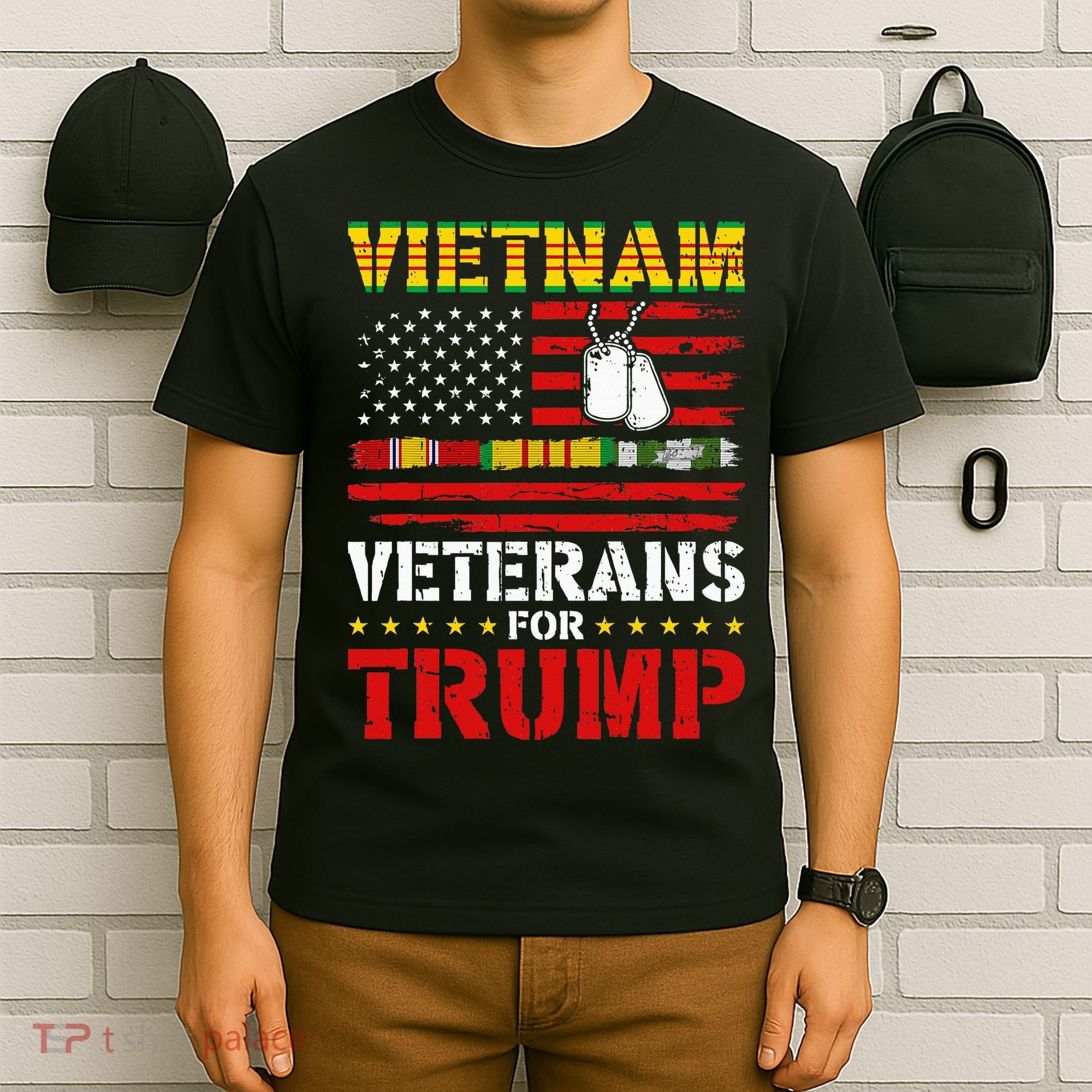 Vietnam Veterans For Trump 2024 Election T-Shirt
