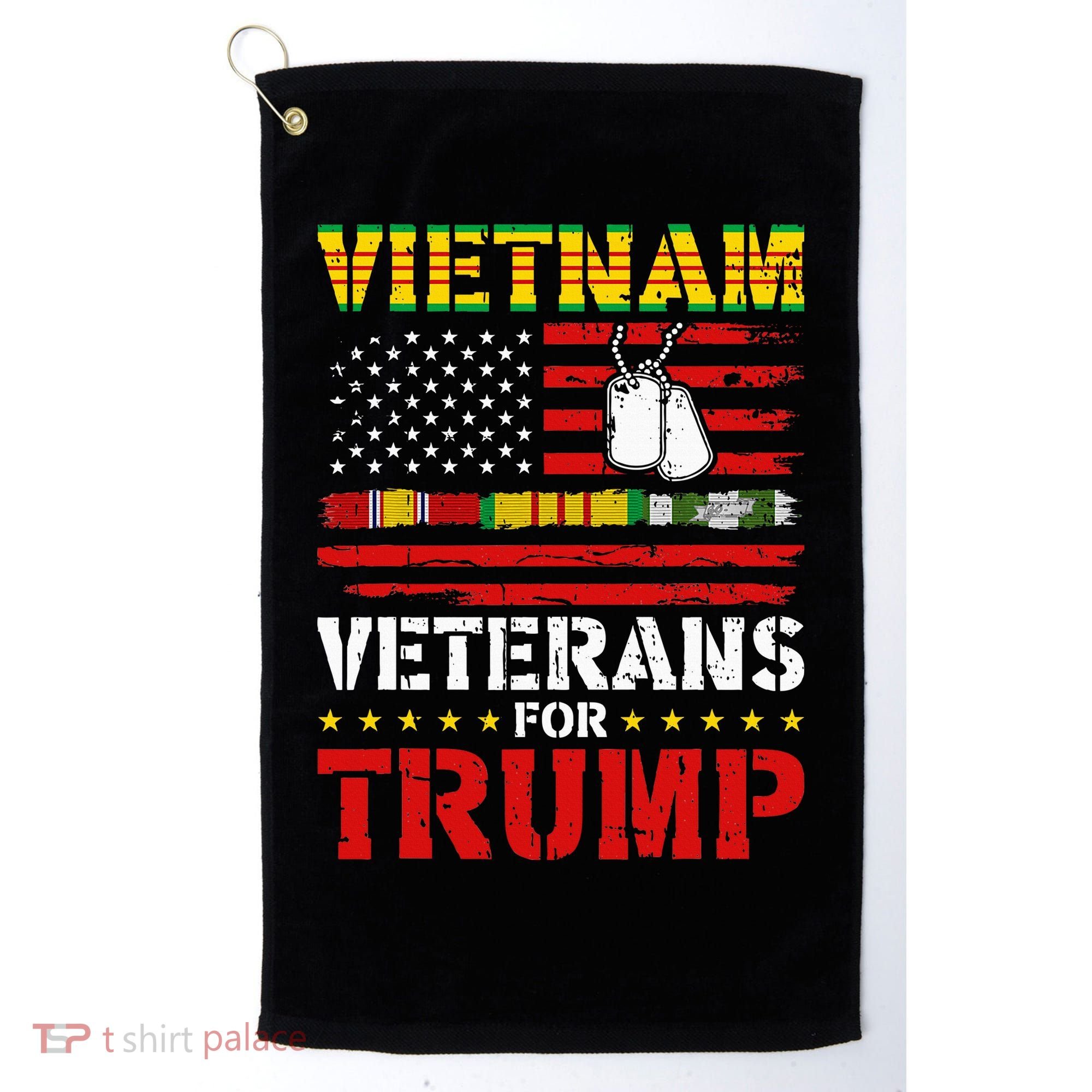 Vietnam Veterans For Trump 2024 Election Golf Towel