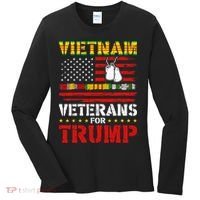 Vietnam Veterans For Trump 2024 Election Women's Long Sleeve Shirt thumb 0