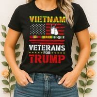 Vietnam Veterans For Trump 2024 Election Women's T-Shirt thumb 2