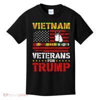 Vietnam Veterans For Trump 2024 Election Kids T-Shirt thumb 0