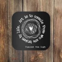 Vincent van Gogh Art Artist Inspirational Quote Text  Coaster thumb 0