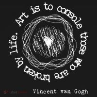 Vincent van Gogh Art Artist Inspirational Quote Text  Coaster thumb 2