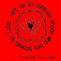 Vincent van Gogh Art Artist Inspirational Quote Text  Santa Hat thumb 1