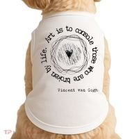 Vincent van Gogh Art Artist Inspirational Quote Text  Doggie Tank thumb 0