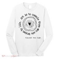 Vincent van Gogh Art Artist Inspirational Quote Text  Long Sleeve Shirt thumb 0