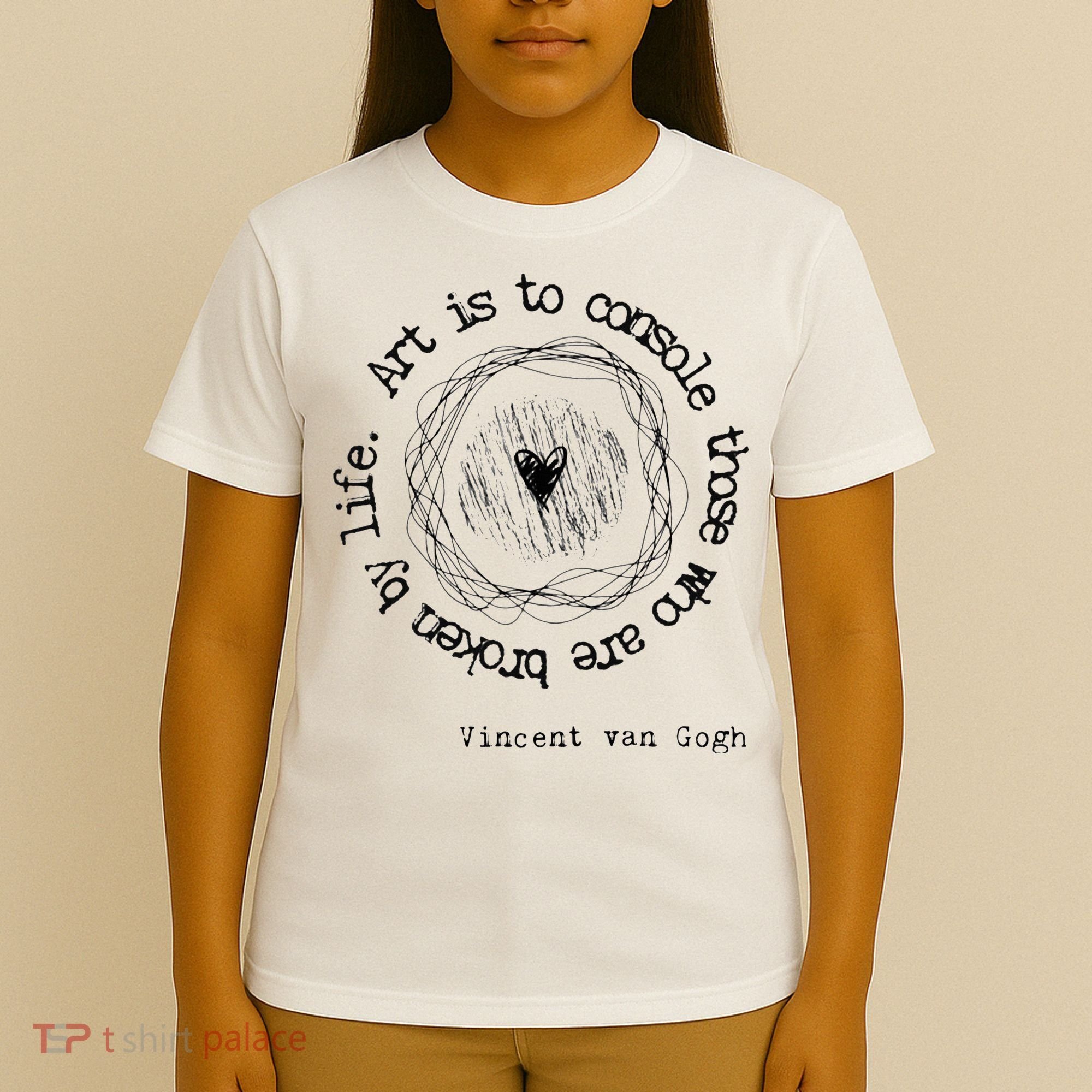 Vincent van Gogh Art Artist Inspirational Quote Text  T-Shirt